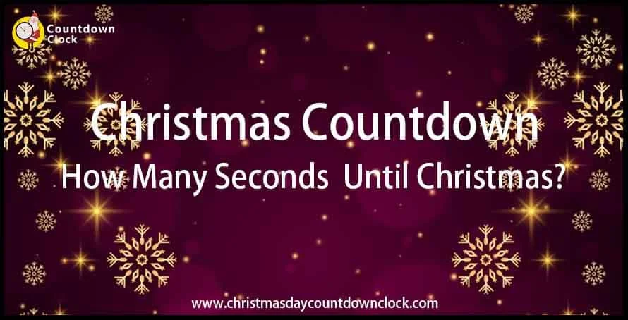 How many seconds until christmas
