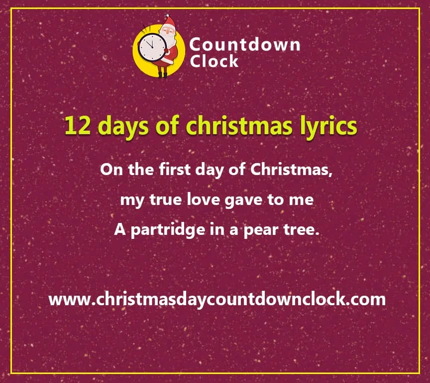 12 days of christmas lyrics
