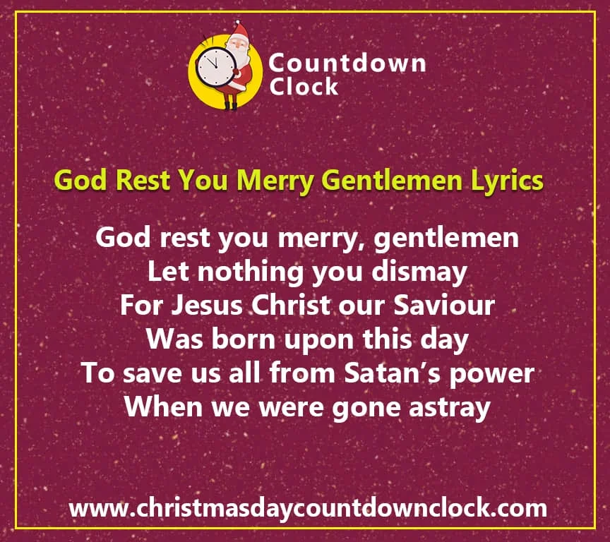 God Rest You Merry Gentlemen Lyrics