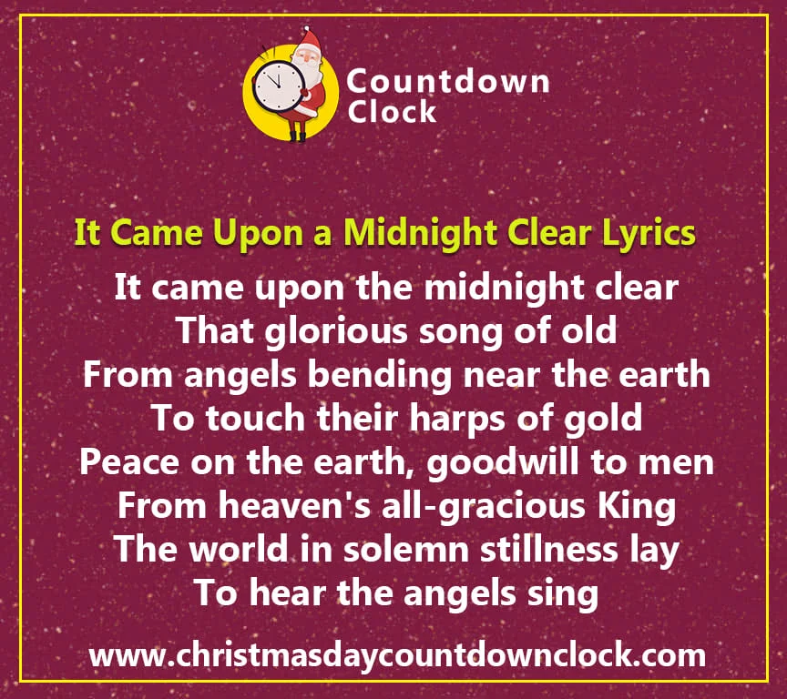 It Came Upon a Midnight Clear Lyrics